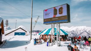 Видео реклама на горнолыжном курорте «Лаура» ГТЦ «Газпром»
