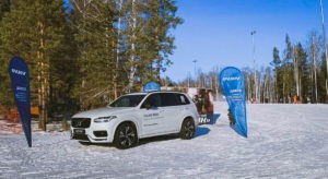 Рекламное агентство IQ экспонирование Volvo на горнолыжном курорте