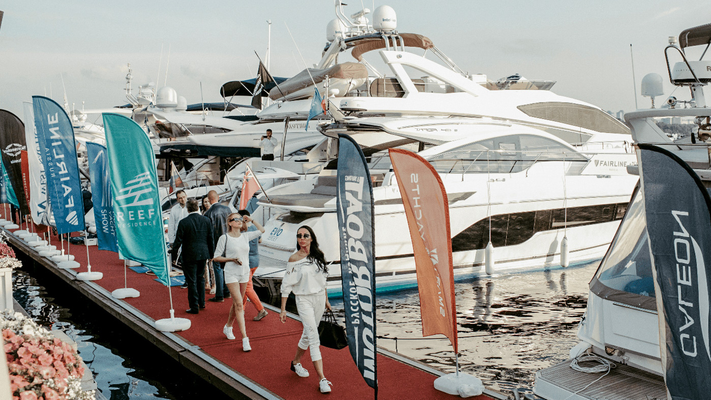 Рекламное агентство IQ - интеграция в яхтенную выставку Moscow Yacht Show 