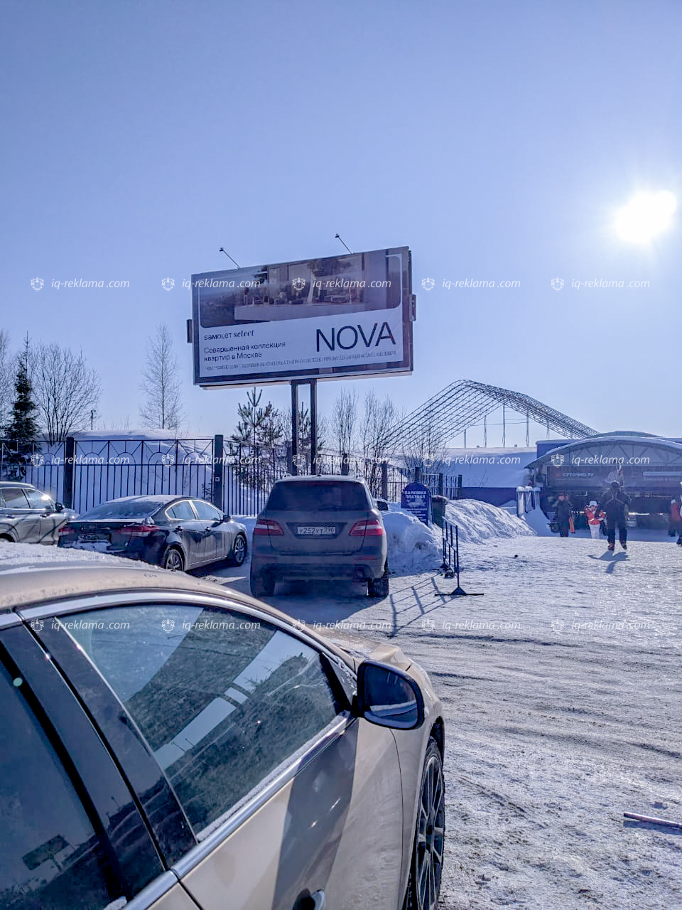 Наружная реклама на горнолыжных курортах Москвы и Сочи группы компаний «Самолет»